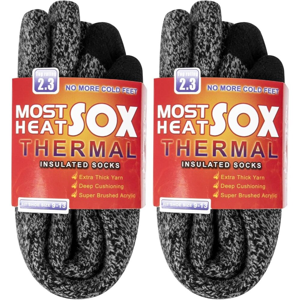 Thermal Socks for Men, Winter Warm Socks Mens for Cold Weather Extreme Temperatu